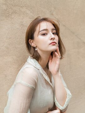 ペグ(Peg) 大人ミディアムBOB/仙台駅前/髪質改善/個室サロン/白髪染め