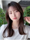 髪質改善/顔周りワンホンレイヤー/透明感カラー/韓国ヘア/北柏