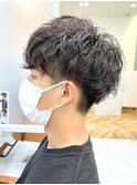 シャドウパーマナチュラルツーブロック刈り上げ眉カット/本厚木
