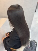 シャルム バイ アローズ 久留米店(CHARM BY AROSE)&nbsp;20代30代40代シースルーバングヘア×ショコラアッシュ