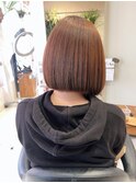 髪質改善ストレート×ボブ