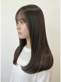 髪質改善ストレート×夏カラーグレージュブラウン美髪艶感UP