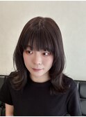 くびれボブ、ラベンダーグレージュ
