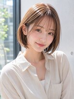 アンサ 伏見桃山店(ANSA) 大人可愛い丸みショートボブ×シアーベージュ