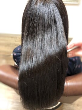 髪質改善専門ヘアエステサロン ヴェリテ(Verite) 髪質改善ストレートエステ 黒髪ロングストレート【verite南柏】