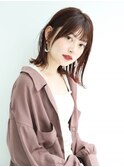 シースルーバングで小顔ミディ［髪質改善/池袋&目白&大塚］