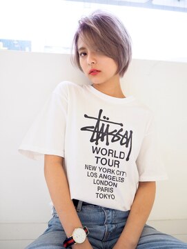 レイズ 立川(RAYS) 【RAYS金本】ラベンダーグレージュ×エッジショート［立川］