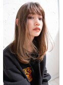 ANGELICA フェザーカット シースルーバング フロントレイヤー