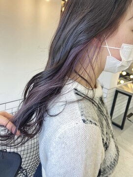 エマエコル(Emma ecole) Emma ecole インナーカラーパープル/インナーピンク by.高橋