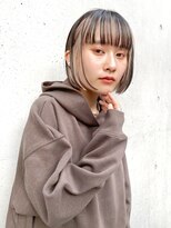 ノラキチジョウジ(NORA KICHIJOJI)&nbsp;黒髪 インナーカラー ミニボブ 切りっぱなしボブ