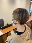souko.ショートバレイヤージュ白髪染め