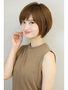 アフロート ギンザ(AFLOAT GINZA) 【小鳥居】大人可愛い艶カラーショートボブ30代40代50代