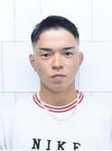 七三オールバックツイストパーマかき上げヘアコンマヘアf2