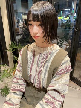 ヘアー アイス ルーチェ(HAIR ICI LUCE) ボブウルフ 顔周りウルフ ウルフスタイル 担当山中