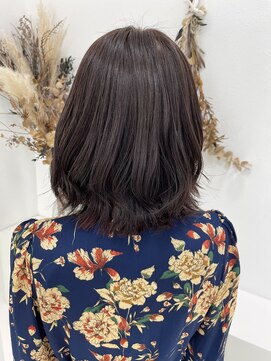 ドロップ ミディアムレイヤー×インナーカラー