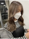 韓国風レイヤー×ミルクティーベージュ