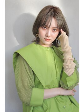 エル(ell) 大人可愛いくびれミディアム/オリーブカラー/20代30代40代