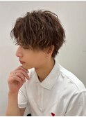 ツイストスパイラルメンズマッシュツイストパーマツーブロック