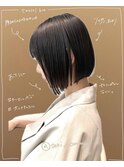 横顔も首もシルエットもキレイに見える【ボブ】