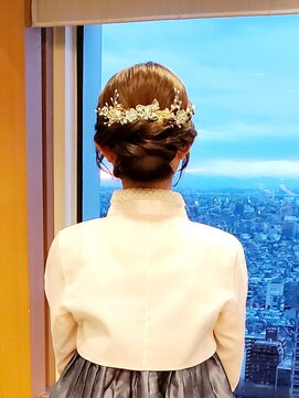 ヒャン(hyang) ねじりシニヨン#ヘアセット#西新井#韓国ヘアセット