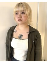 ニコフクオカヘアーメイク(NIKO Fukuoka Hair Make)&nbsp;グランジウルフ/抜きっぱなしブリーチ/レイヤーカット