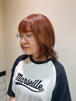 ビーハイブアヴェダ PARCO2店(BEHIVE AVEDA)&nbsp;【yuuna】夏秋人気オレンジカラー