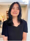 ナチュラル揺れ感◎大人可愛いミディアムレイヤー