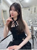 レイヤーカット韓国ケアカラーオリーブラベンダー透明感ダーク
