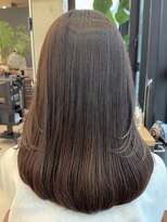 アンクレア アオヤマ(ancrea Aoyama) レイヤーカット&ミルクティーベージュカラー