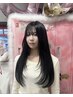 【韓国風うる艶髪◎】顔まわりレイヤーカット+韓国発*水トリートメント