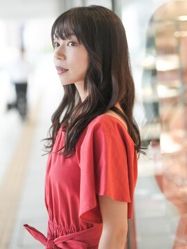 ムクヘアー(muk hair) 上品ウェーブロング×ショコラブラック