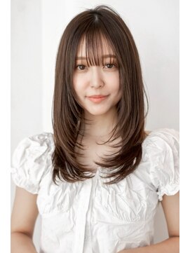 エースハバナ 渋谷(1 HAVANA) ミディアムレイヤー/20代30代大人かわいい/オリーブグレージュ