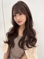 ユーフォリア 銀座(Euphoria)&nbsp;ショコラブラウン ウェーブヘア 透明感カラー 顔周りカット 20代