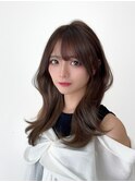 くびれミディ/トレンド韓国ヘア/くびれ巻き/レイヤーカット