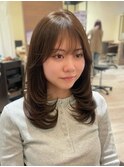 ワンカールで可愛いレイヤー ミディアムレイヤー 髪質改善