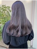 ラベンダーグレージュ透明感カラー
