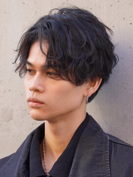 フィフス 札幌大通(fifth) 札幌シャドウパーマウルフマッシュセンターパートメンズパーマ