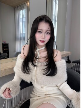 ボタン テンジン(VOTAN tenjin) 暗髪カラーとレイヤーカットで上品な韓国style☆