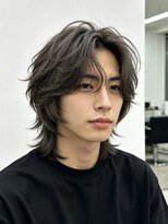 エイチ メンズ(H)&nbsp;マンバンヘアフェザーパーマフェードカットシャドウパーマメンズ