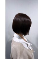 アカヒゲ 新札幌店(AKAHIGE) オリーブベージュ/艶カラー/ボブ