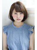 【Un ami】モードショート×ミルクティーカラー 工藤 由佳