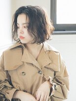 ディッセンバー 渋谷(December)&nbsp;【December】センターパート　ワンレンボブ　ウェーブ