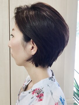 ヘアークリアー 春日部 大人可愛い耳かけ小顔ショートボブ/大人ショート/30代40代50代