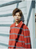 パーマ風アップバング20代/30代/40代/庭瀬