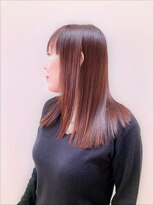 ヘアーライズ 池袋東口店(hair RISE)&nbsp;シークレットハイライトピンクベージュ酸性ストレートパーマ