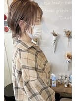 バンビ プライベート サロン(Bambi private salon)&nbsp;ハイライト*アッシュベージュ*レイヤーボブスタイル*Bambi松平愛