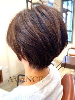 <どこから見てもキレイ×伸びてきても扱いやすい>AVANCEショートstyle!!ライフスタイルに合わせた提案も◎