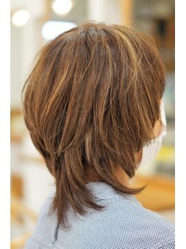 クラップス クリエイティブヘアー(CLAPS CREATIVE HAIR) 大人のハイライト　マッシュウルフ