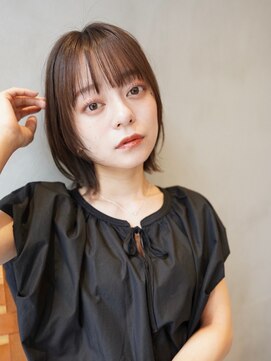 ニコ トウキョウ ヨコハマ(nico) 韓国風/切りっぱなし/ミディアム/顔まわりレイヤー