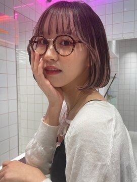 ロンドルーチェ 心斎橋(Lond luce) ダークアッシュ/ミディアムレイヤーカット［髪質改善/縮毛矯正］